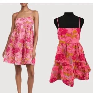 Endless Rose organza floral mini dress NWT